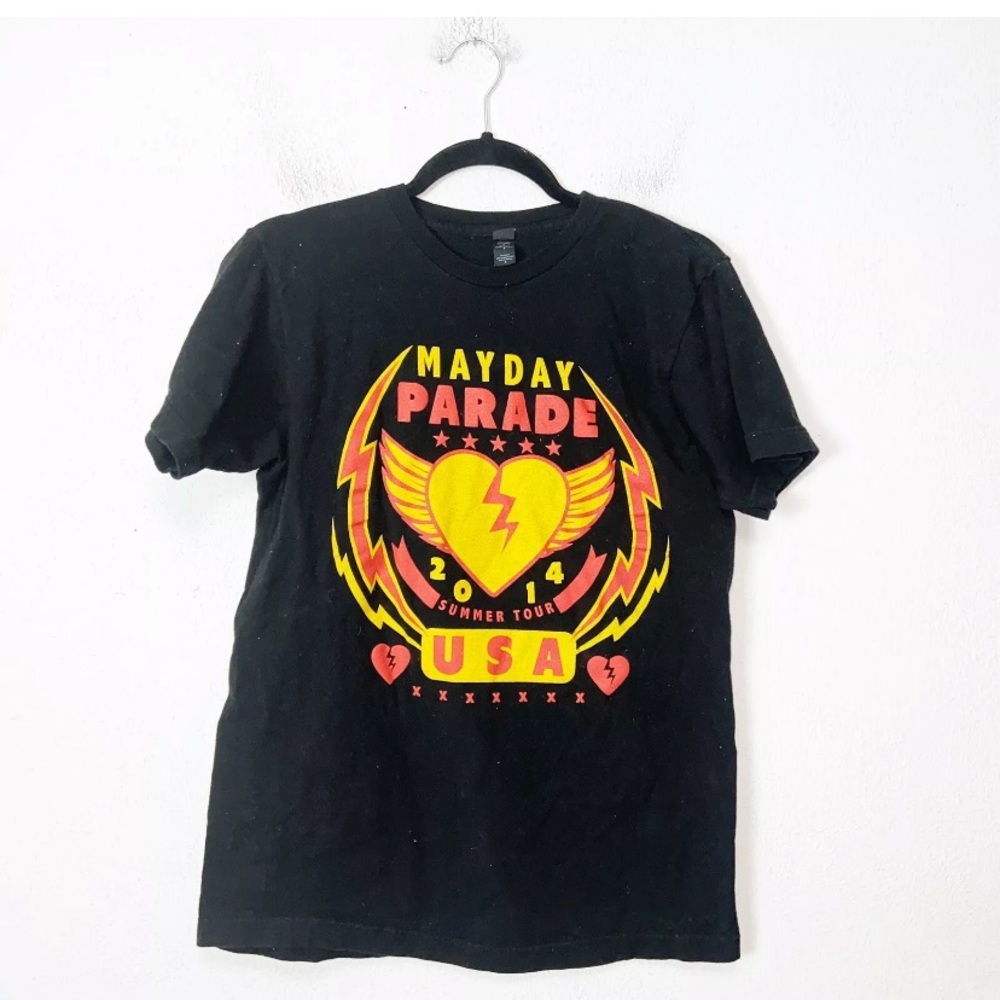 Mayday Parade 2014 Summer Tour Black Tee